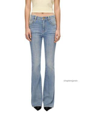 Miss Sixty Mid Rise Flare Jeans Slim Fit Bootcut Denim Casual
